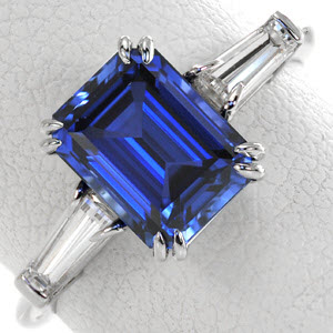 Estate blue sapphire engagement rings